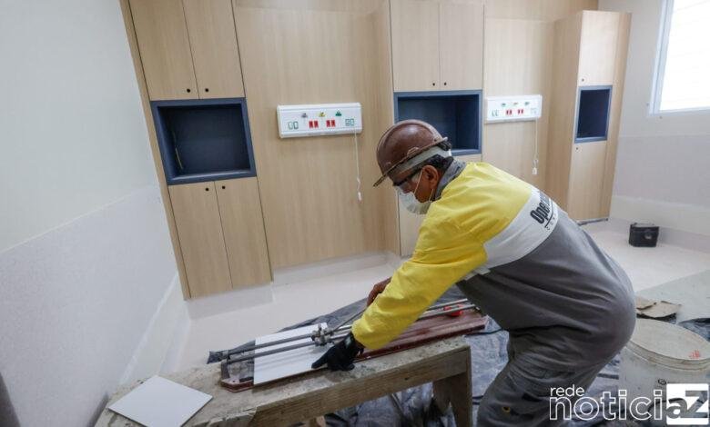 Reformas em quartos no Hospital São Vicente estão sendo realizas devido a projeto