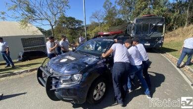 Alunos da Guarda Municipal de Cajamar recebem treinamento de direção defensiva e abordagens