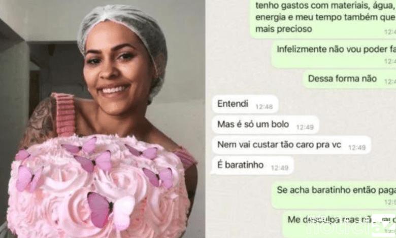 Confeiteira recusa pedido de bolo gratuito e viraliza nas redes sociais