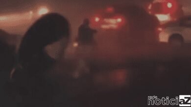 Vídeo impressionante mostra placa atingindo veículo durante ciclone