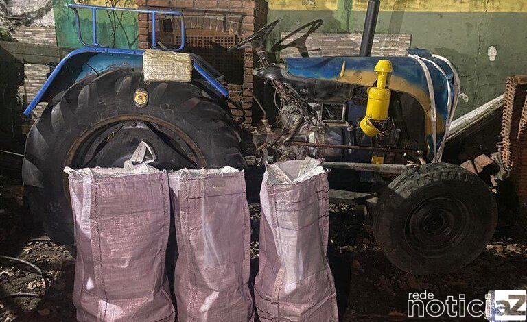 Polícia Federal apreende 40 kg de cocaína em trator