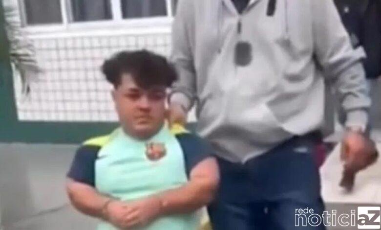 VÍDEO - "Anão do crime" viraliza na internet após ser preso