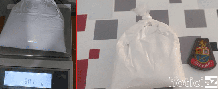 Mulher é presa transportando meio quilo de cocaína