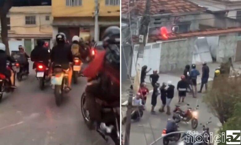 VÍDEO - Motoboys atacam casa de cliente que destratou entregador de app