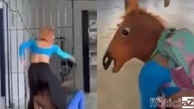 VÍDEO - "Cavalo Tarado" aparece em escola e choca pais de estudantes