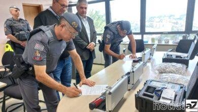 Etilômetros são entregues para a Polícia Militar em Jundiaí