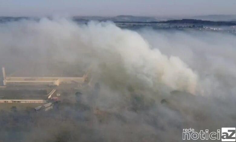 Incêndio atinge área de pastagem entre Itupeva e Cabreúva