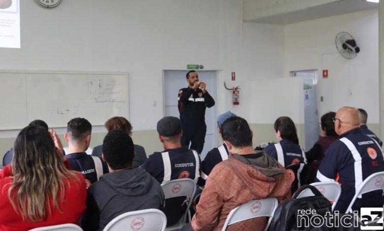 Equipe do SAMU de Campo Limpo realiza treinamento