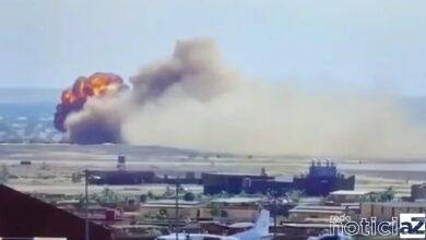 VÍDEO - Avião explode após pousar em pista