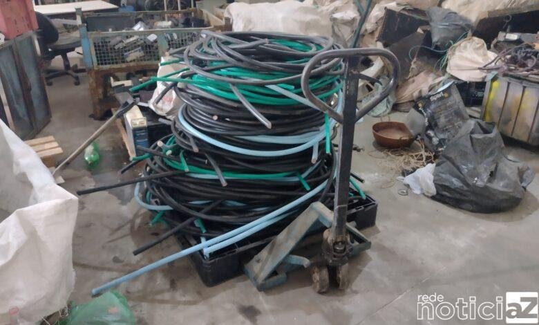 1,2 toneladas de fios de cobre são apreendidos pela Polícia em Louveira
