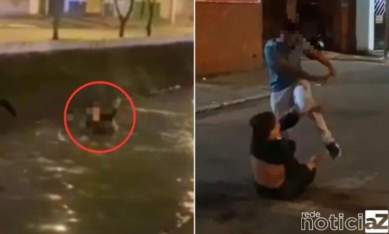 VÍDEO - Mulher é espancada após não pagar corrida de moto