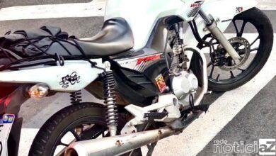 Motocicleta é abandonada após furto no centro de Campo Limpo Paulista