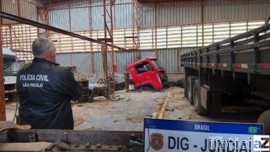 DIG de Jundiaí descobre desmanche de caminhões em Sorocaba