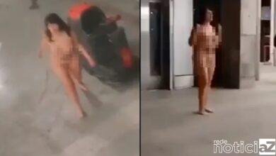 VÍDEO - Mulher nua ataca pessoas em aeroporto