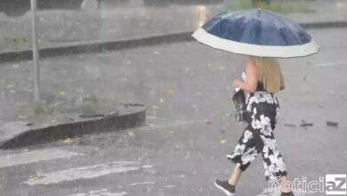 Chuva derruba temperaturas.