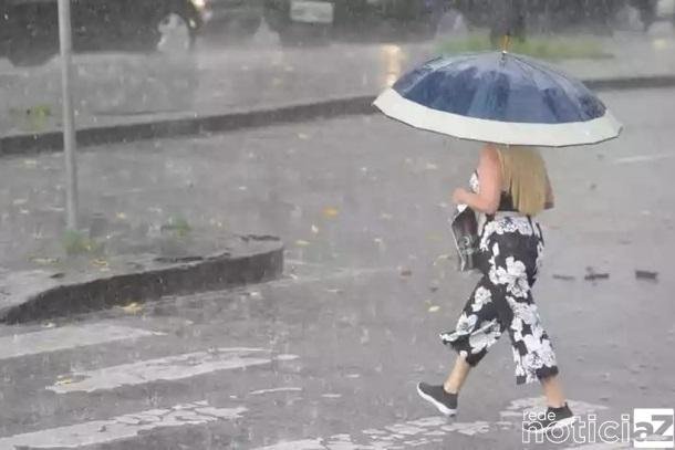 Chuva derruba temperaturas.