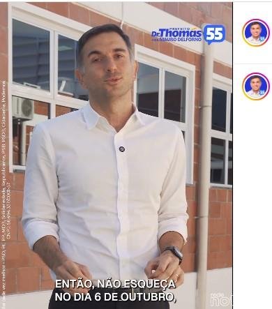 Dr. Thomás visita Clínica Do Nações em 26 de agosto para gravar programa eleitoral