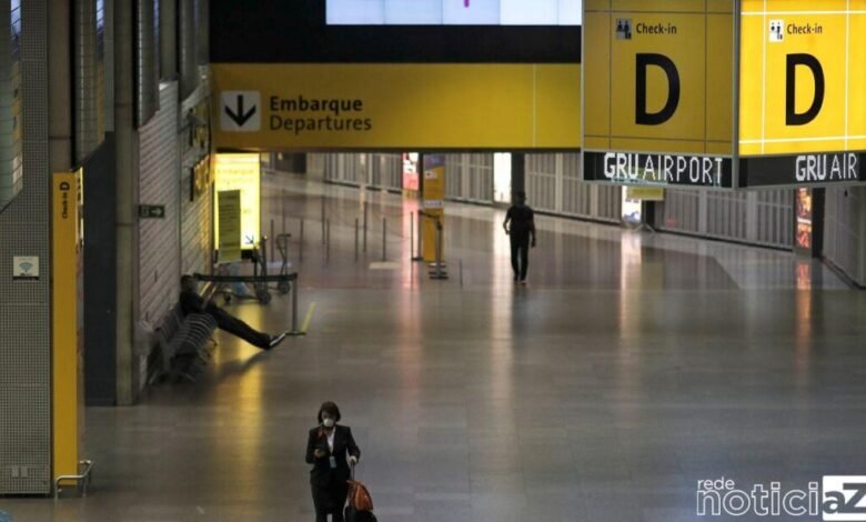 Passageiros do Reino Unido não podem vir ao Brasil