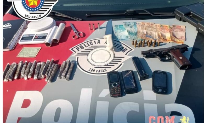 Homem é preso por tráfico de drogas