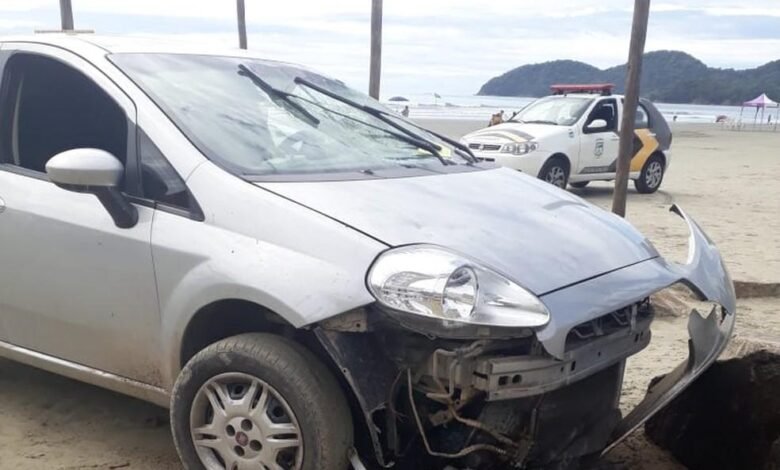 Desentendimento leva motorista a tentar atropelar homem na praia