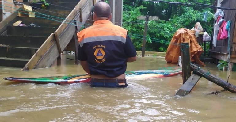 Após a chuva; estragos e desabrigados em Ubatuba
