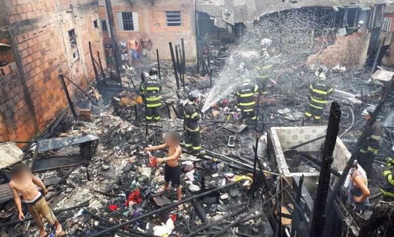 Comunidade de São Vicente é atingida por incêndio
