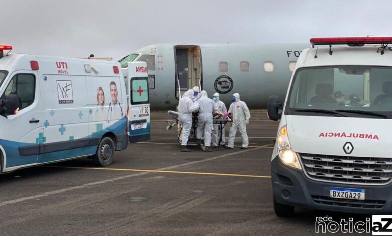 Pacientes com covid-19 foram transferidos do Amazonas