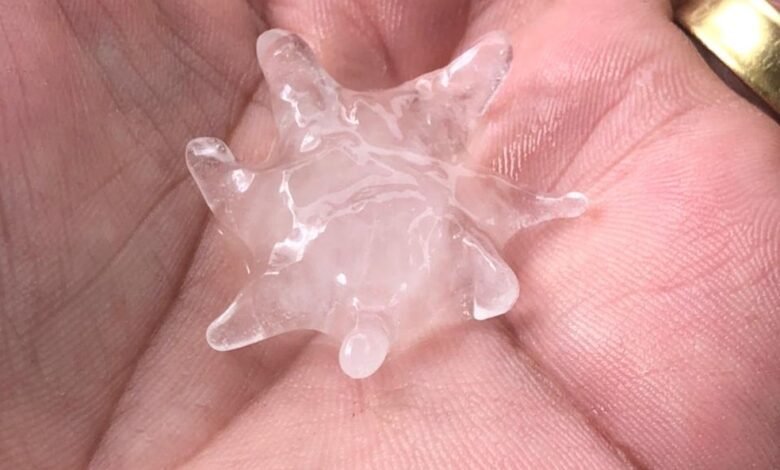 Granizo toma conta de cidades da Baixada