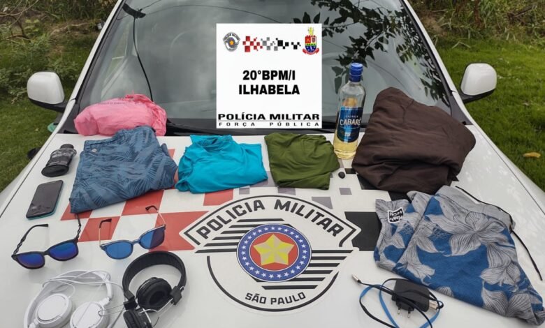 Homem é preso com objetos furtados em Ilhabela