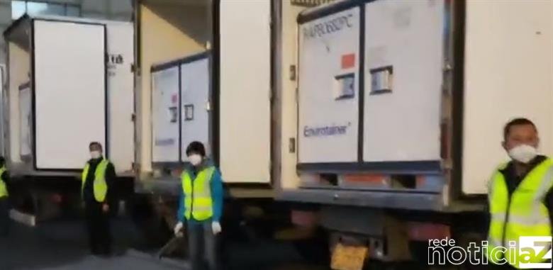 Novos insumos da vacina CoronaVac chegam a São Paulo