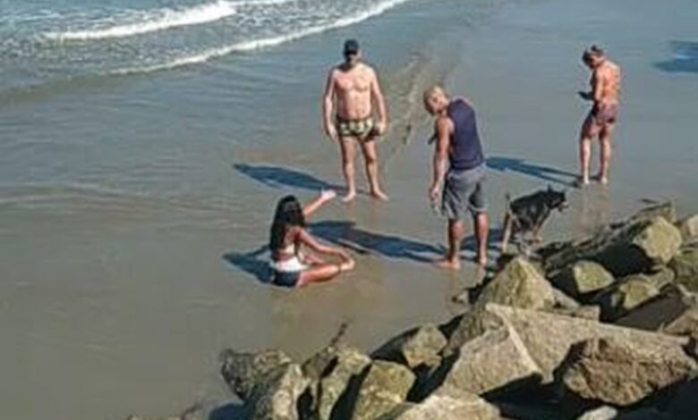 Menor assalta banhista e é baleada em Santos