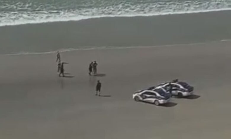 Mulher é abordada após invadir praia e comete desacato aos guardas