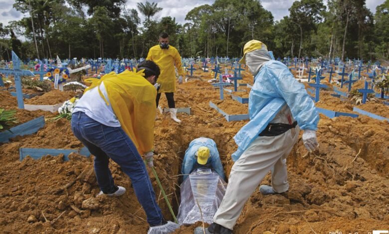 Pela segunda vez na semana, Brasil tem mais de 4 mil mortes por Covid-19