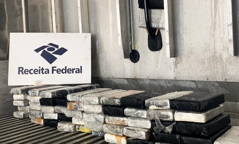 Quase 70 kg de cocaína são apreendidas no Porto de Santos
