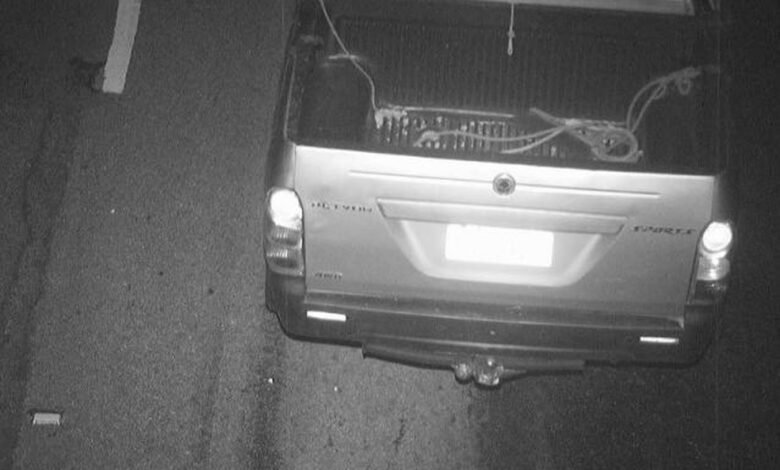 Câmeras de Praia Grande flagram caminhonete clonada