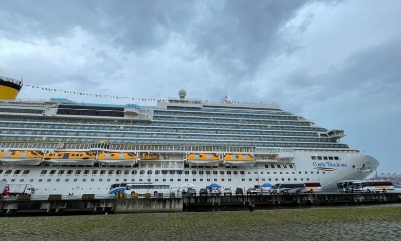 Navio Costa Diadema tem viagem suspensa e vai voltar ao Porto de Santos