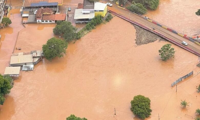 Sobe para 341 o número de ciades em emergência no estado de Minas Gerais em razão das chuvas