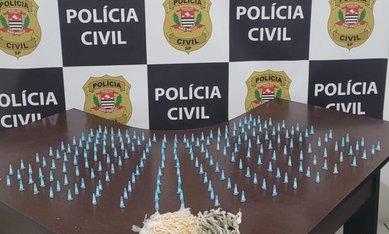 Mais de 900 porções de drogas são apreendidas em Mongaguá