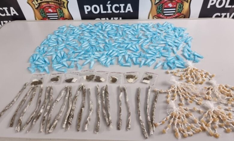 Homem é flagrado com grande quantidade de drogas e vai preso em Peruíbe