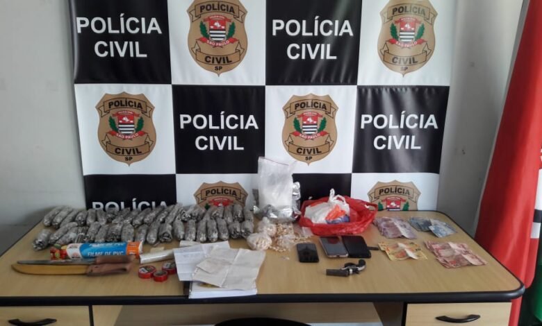 Casal é preso com quase 2 mil porções de drogas em Registro