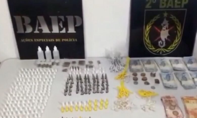 Polícia prende traficante e apreende menores envolvidos em arrastão