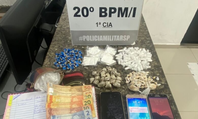 Polícia Militar prende três pessoas por tráfico de drogas em São Sebastião