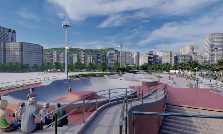 Santos abre licitação para a construção de skatepark olímpico no Quebra-Mar