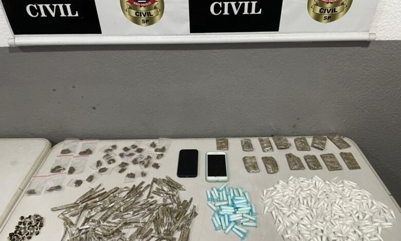 Drogas que seriam vendidas em Guarujá são apreendidas pela Polícia