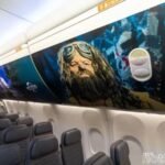 Avião da companhia aérea gol, em parceria com o Universal Studios.