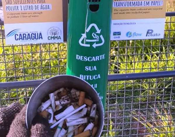 Projeto recolhe mais de 100 mil bitucas de cigarro em praias de Caraguatatuba