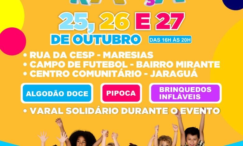 Fundo Social realiza festas em comemoração ao mês da criança em São Sebastião