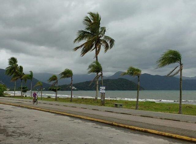 Litoral Norte terá tempo com chuvas intensas