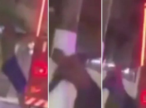 VÍDEO - "Homem-Aranha" bate contra poste no primeiro dia de "trem da alegria"