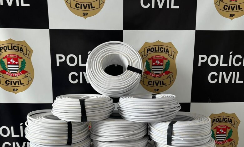 Cabos de internet roubados em São Vicente são recuperados e homem é preso